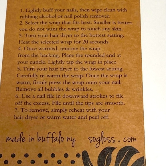 SO GLOSS Pink Stipe Nail Wraps Heat Activated Made in Buffalo NY 5 Star Reviews - Picture 5 of 9